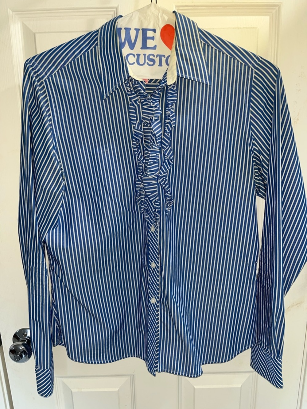 Lilly Pulitzer Jonni Blue and White Button Down